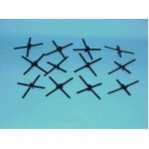 BMC WW2 Czech Hedgehog Tank Traps - 12pc Plastic Army Men 1:32 Accessory Set