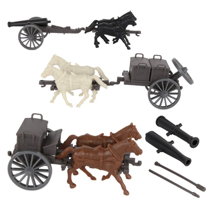 BMC CTS American Civil War Artillery Horse Wagon - Cannon Limber Caisson Playset