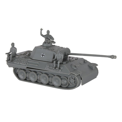 BMC CTS WW2 German Panther V Tank - Gray 1:38 Plastic Army Men Military Vehicle