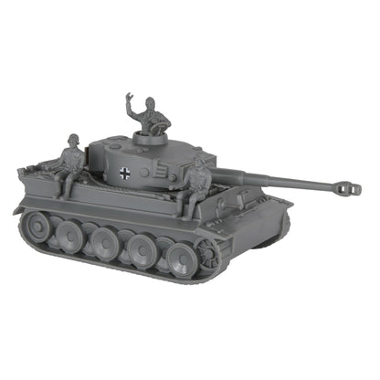 BMC CTS WW2 German Tiger I Tank - Gray 1:38 Plastic Army Men Military Vehicle