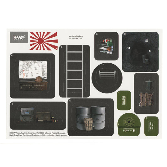 BMC WW2 Iwo Jima Sticker Sheets for 1:32 Bunker, Tanks, & Amtracs - Ships Free