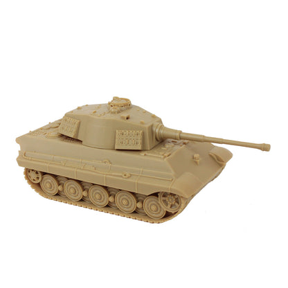 BMC WW2 German King Tiger Tank - Tan 1:32 Vehicle for Plastic Army Men