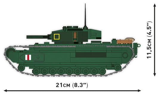 Churchill MK.IV brick tank model - COBI 3128 - 668 bricks