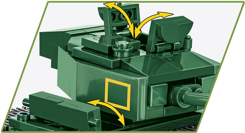 Churchill MK.IV brick tank model - COBI 3128 - 668 bricks