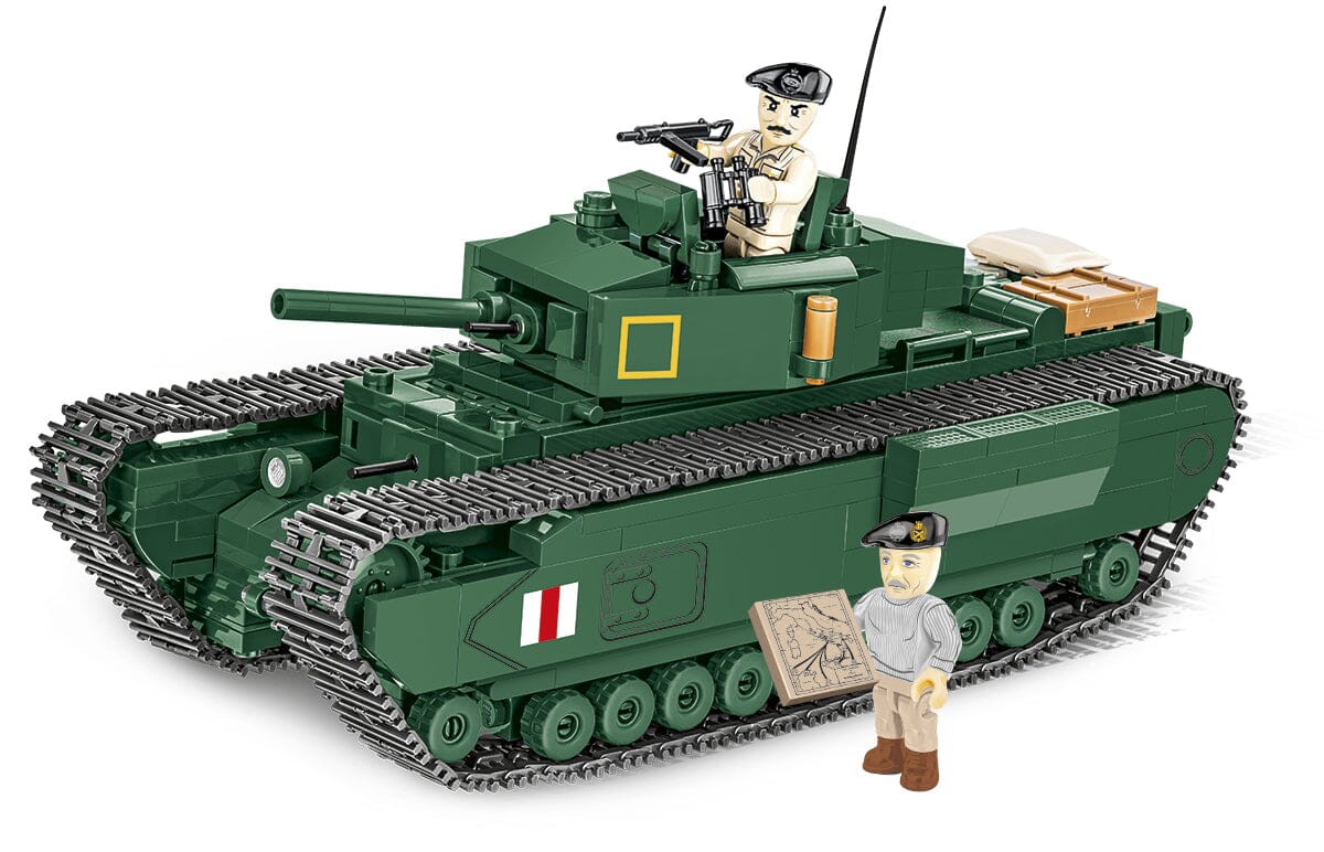 Churchill MK.IV brick tank model - COBI 3128 - 668 bricks