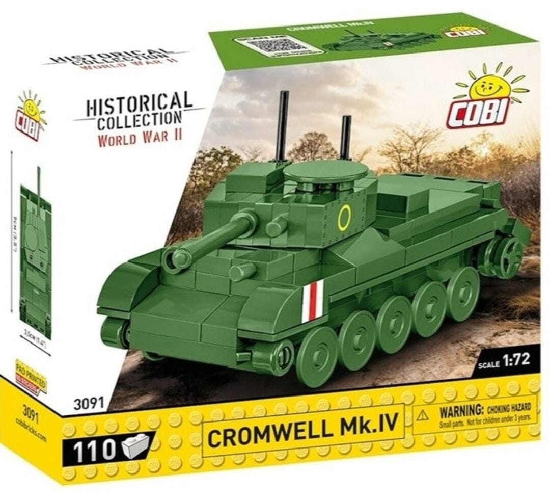 Cromwell MK.IV brick tank model - COBI 3091 - 110 bricks