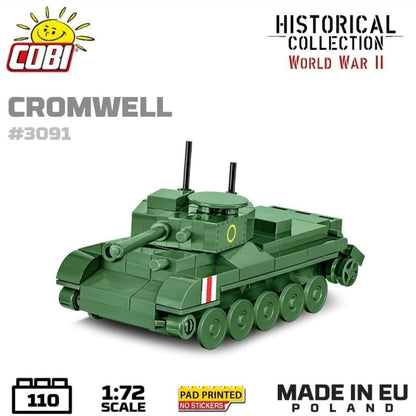 Cromwell MK.IV brick tank model - COBI 3091 - 110 bricks