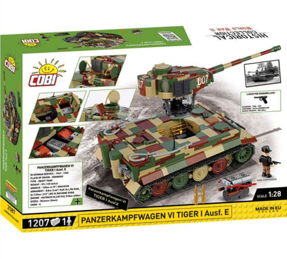 Executive Edition Panzerkampfwagen VI Tiger Ausf. E. tank brick model - COBI 2587 - 1207 bricks