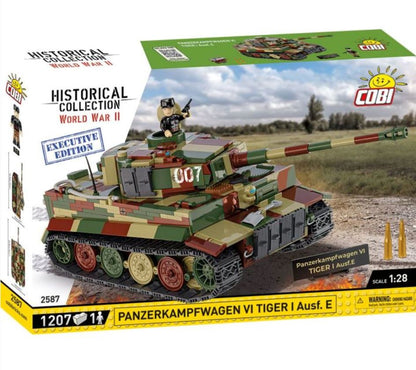 Executive Edition Panzerkampfwagen VI Tiger Ausf. E. tank brick model - COBI 2587 - 1207 bricks