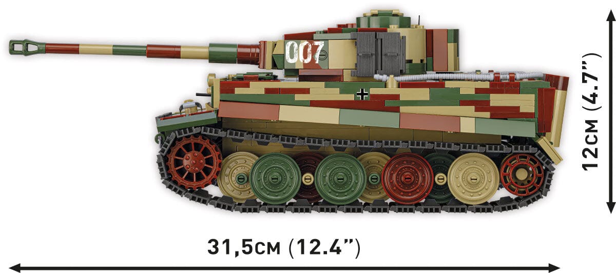 Executive Edition Panzerkampfwagen VI Tiger Ausf. E. tank brick model - COBI 2587 - 1207 bricks