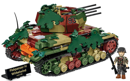 Flakpanzer IV Wirbelwind brick anti-aircraft gun model - COBI-2593 - 1195 bricks - Executive Edition