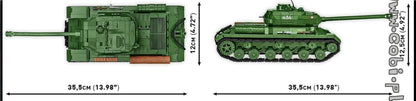 IS-2 brick tank model - COBI 2578 - 1051 bricks