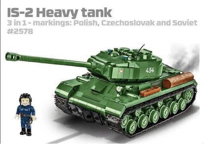 IS-2 brick tank model - COBI 2578 - 1051 bricks