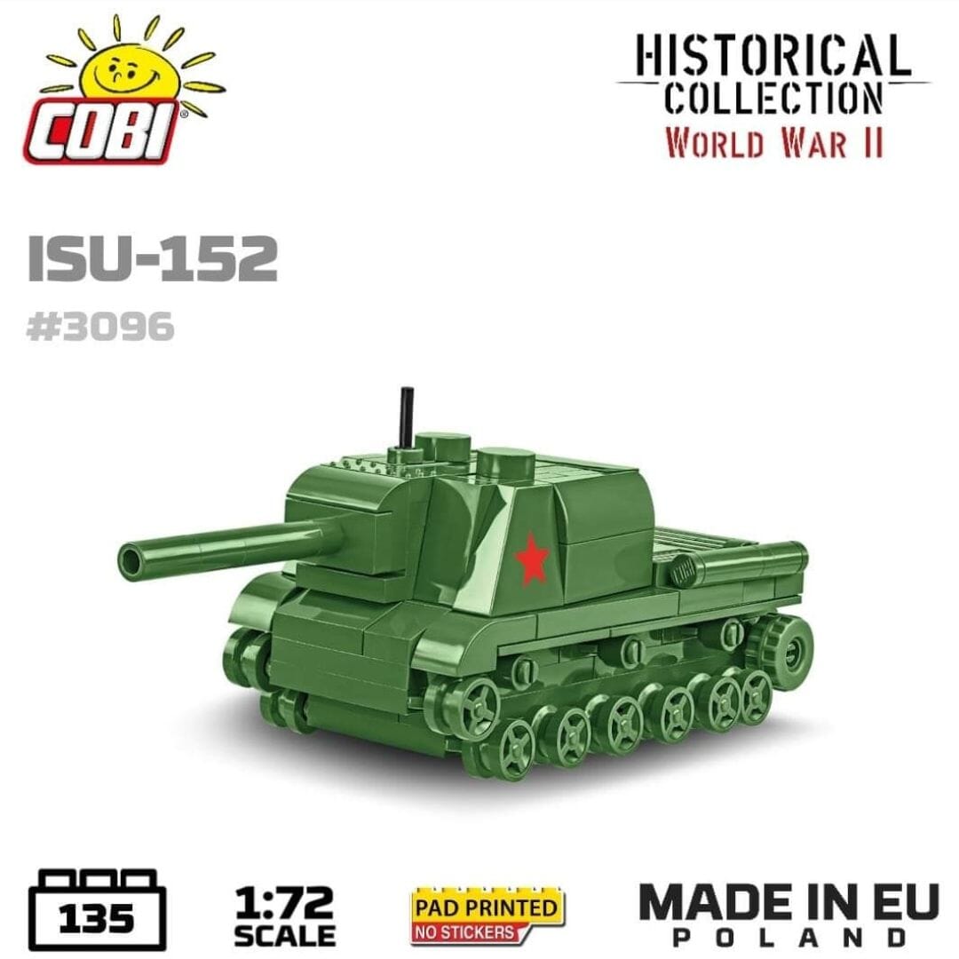 ISU 152 brick tank model - COBI 3096 - 135 bricks