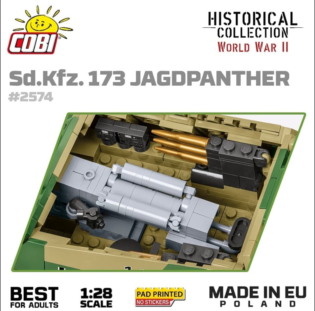 Jagdpanther (SD.KFZ.173) brick tank model - COBI 2574 - 950 bricks