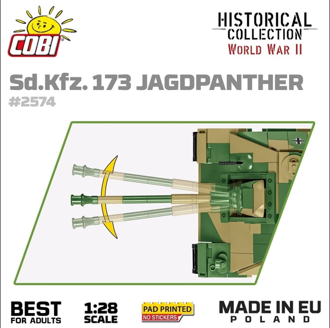 Jagdpanther (SD.KFZ.173) brick tank model - COBI 2574 - 950 bricks