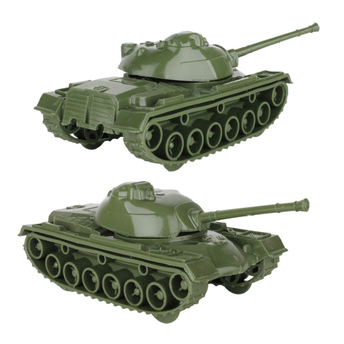 TimMee Toy TANKS for Plastic Army Men: Olive Green WW2 3pc - Made in USA