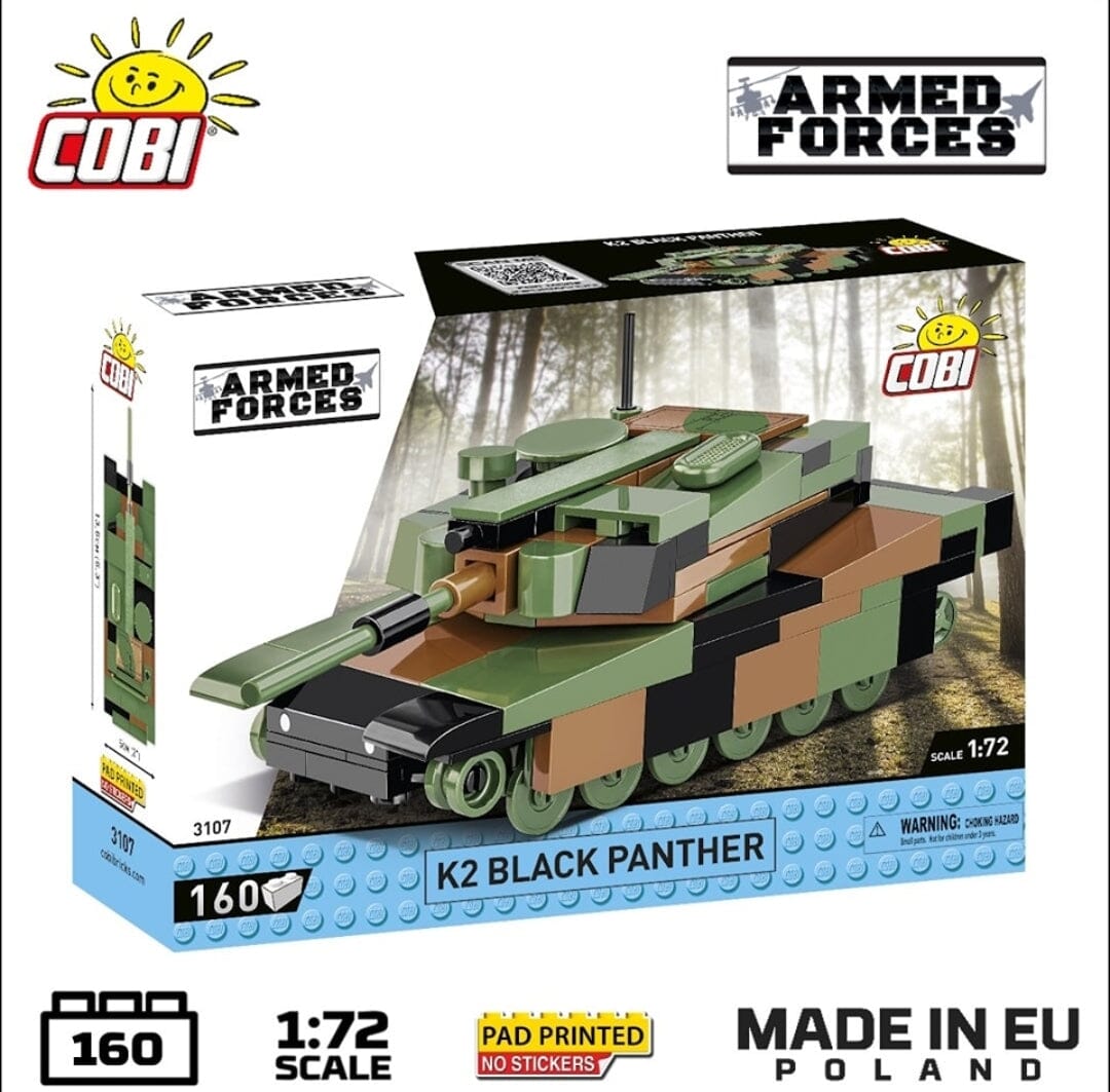 K2 Black Panther brick tank model - COBI 3107 - 162 bricks