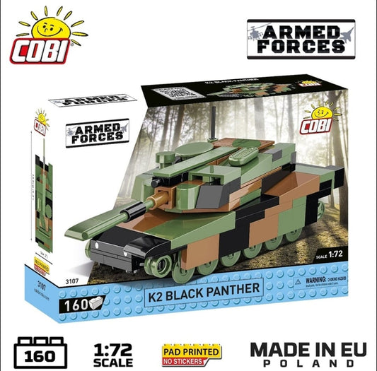 K2 Black Panther brick tank model - COBI 3107 - 162 bricks