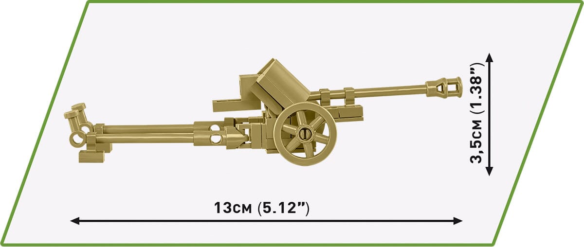 Marder III (Sd.Kfz.139) brick model tank - COBI 3131 - 486 bricks