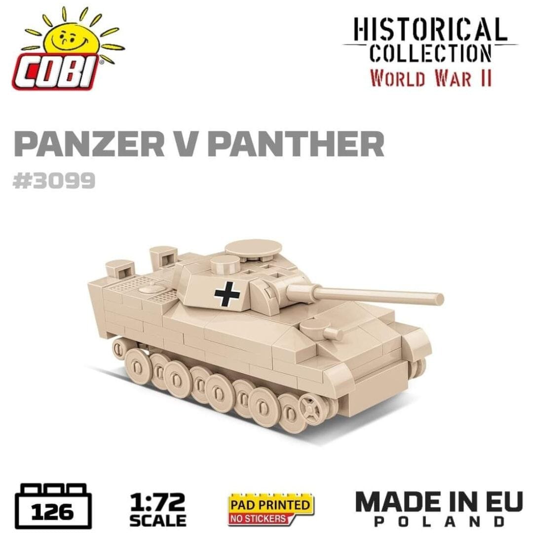 Panzer V Panther brick tank model - COBI 3099 - 126 bricks