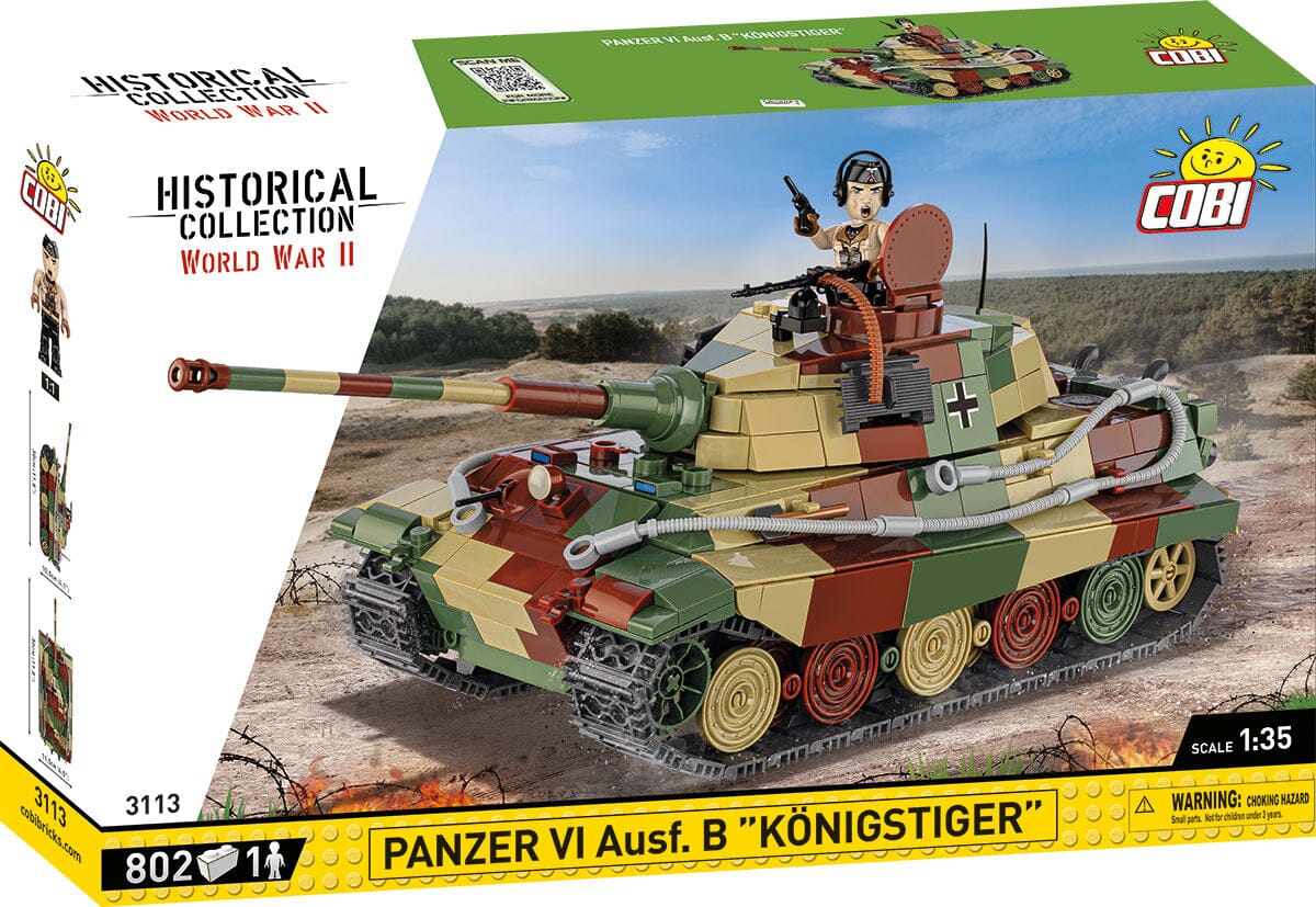 Panzer VI Ausf. B "Konigstiger" tank brick model - COBI 3113 - 802 bricks