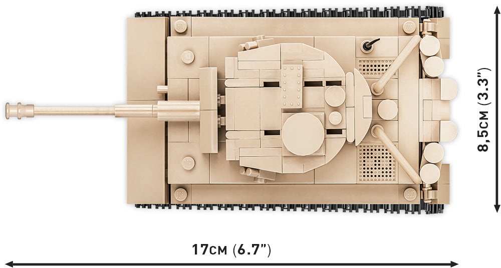 Panzer VI Tiger '131' brick tank model - COBI 2710 - 340 bricks