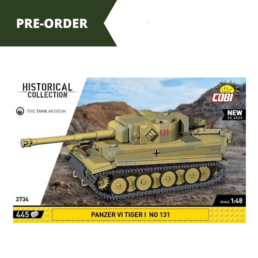 Panzer VI Tiger I 131 brick tank model - COBI 2734 - 445 bricks