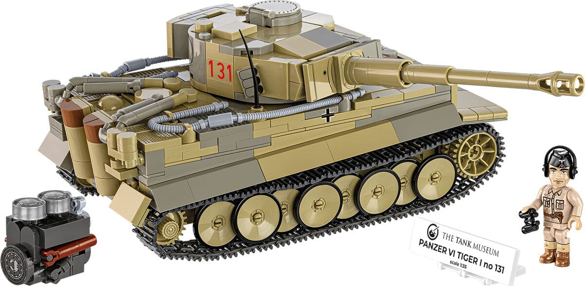 Panzer VI Tiger No. 131 The Tank Museum brick tank model - COBI 3123 - 898 bricks