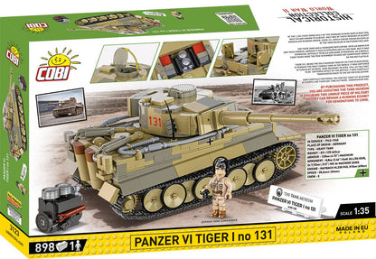 Panzer VI Tiger No. 131 The Tank Museum brick tank model - COBI 3123 - 898 bricks