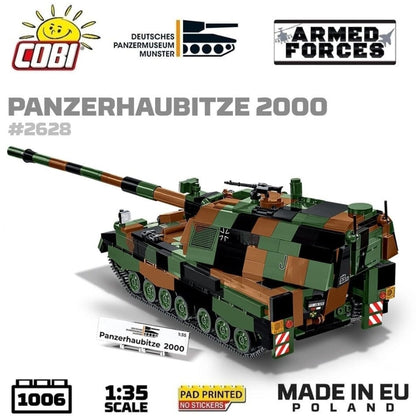 Panzerhaubitze 2000 brick tank model - COBI 2628 - 1006 bricks