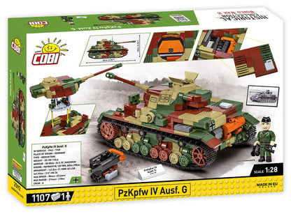 PzKpfw IV Ausf. G. brick tank model - COBI-2592 - 1107 bricks