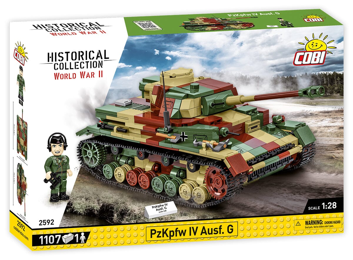 PzKpfw IV Ausf. G. brick tank model - COBI-2592 - 1107 bricks