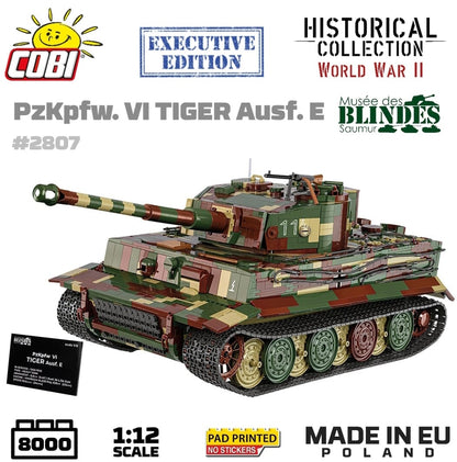 Pz.Kpfw. VI Tiger  2 in 1 - 1:12 brick tank model - COBI 2807 - 8000 bricks EXECUTIVE EDITION