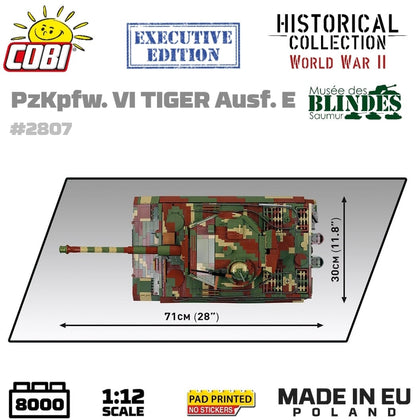 Pz.Kpfw. VI Tiger  2 in 1 - 1:12 brick tank model - COBI 2807 - 8000 bricks EXECUTIVE EDITION