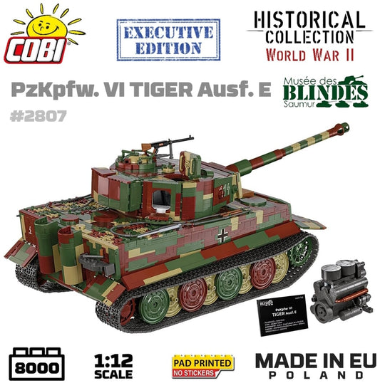 Pz.Kpfw. VI Tiger  2 in 1 - 1:12 brick tank model - COBI 2807 - 8000 bricks EXECUTIVE EDITION