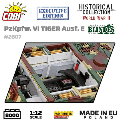 Pz.Kpfw. VI Tiger  2 in 1 - 1:12 brick tank model - COBI 2807 - 8000 bricks EXECUTIVE EDITION