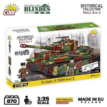 PzKpfw VI Tiger Ausf. E brick tank model - COBI 3124 - 862 bricks