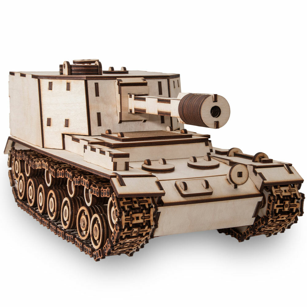 SAU 212A Self-Propelled Gun Mechanical Wooden Model Kit - Eco Wood Art