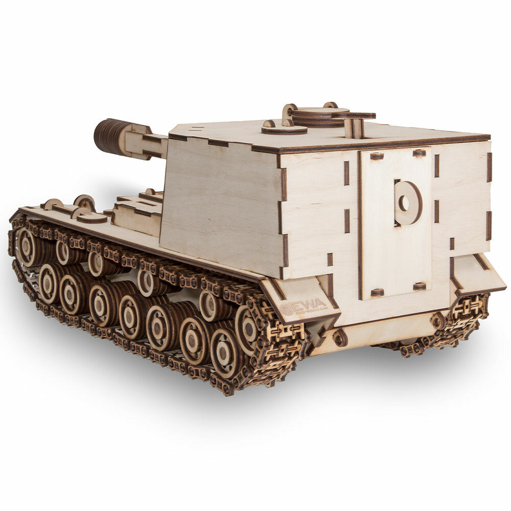 SAU 212A Self-Propelled Gun Mechanical Wooden Model Kit - Eco Wood Art