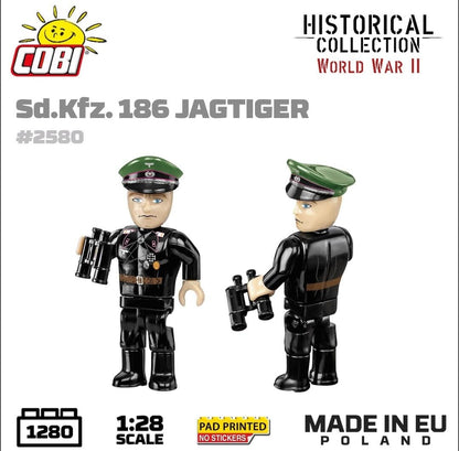 Sd.Kfz.186 Jagdtiger brick tank model - COBI-2580 - 1280 brick tank