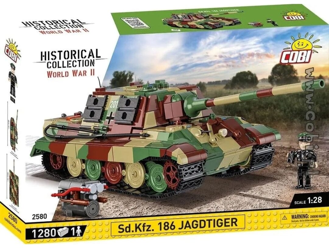 Sd.Kfz.186 Jagdtiger brick tank model - COBI-2580 - 1280 brick tank