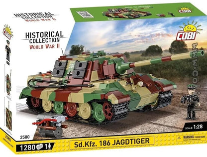 Sd.Kfz.186 Jagdtiger brick tank model - COBI-2580 - 1280 brick tank