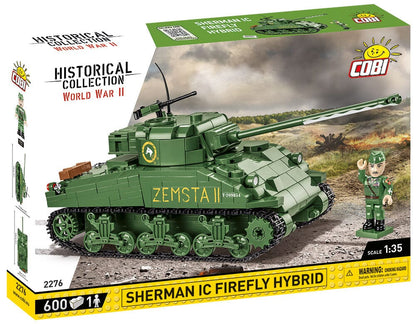 Sherman IC Firefly 'Zemsta II' brick tank model - COBI 2276 - 600 bricks