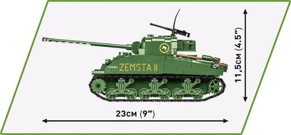 Sherman IC Firefly 'Zemsta II' brick tank model - COBI 2276 - 600 bricks