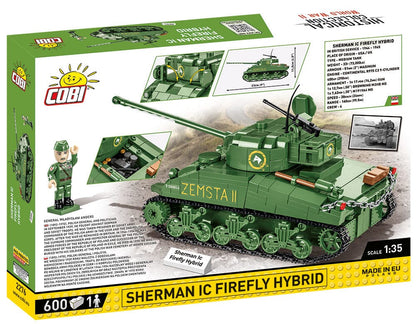 Sherman IC Firefly 'Zemsta II' brick tank model - COBI 2276 - 600 bricks