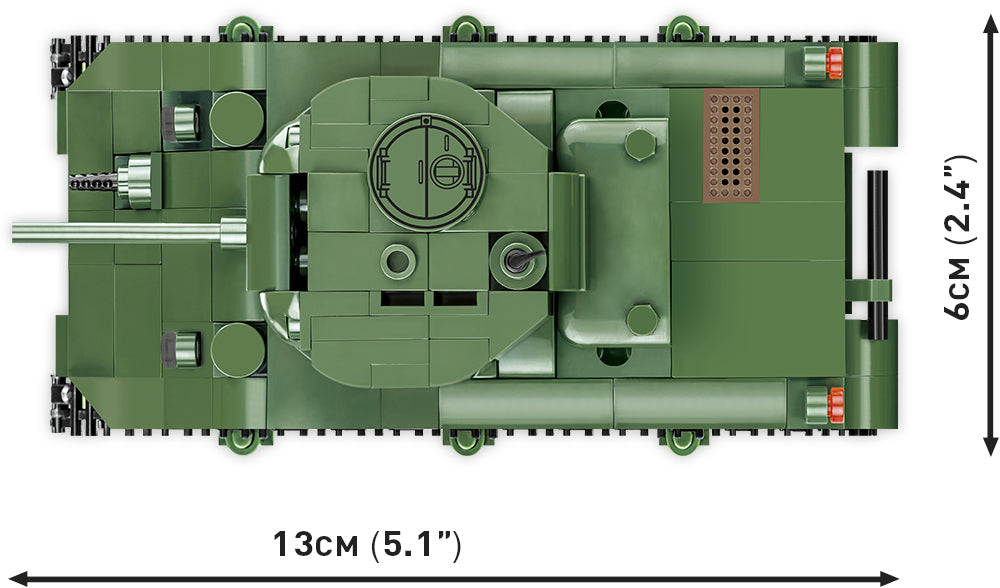 Sherman M4A1 brick tank model - COBI 2715 - 312 Bricks