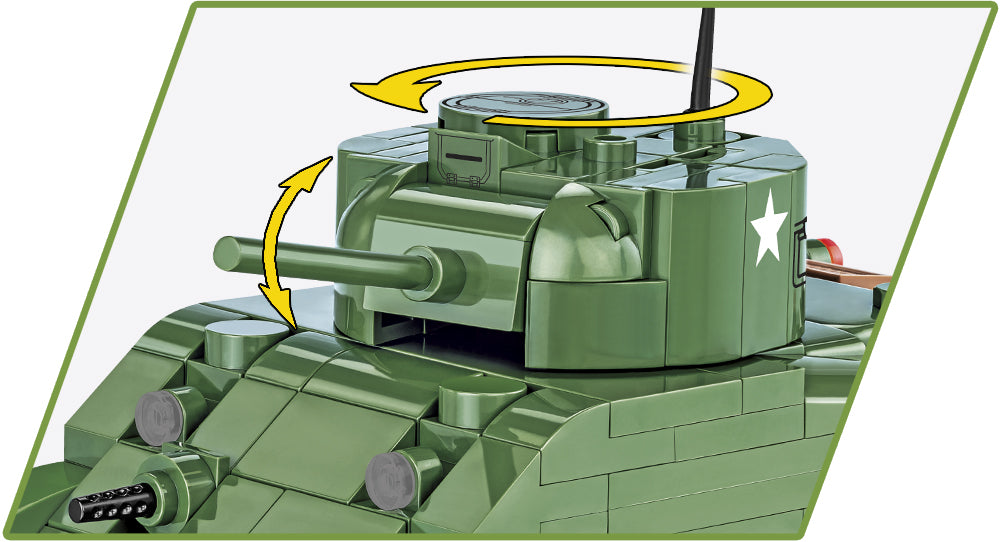 Sherman M4A1 brick tank model - COBI 2715 - 312 Bricks