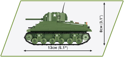 Sherman M4A1 brick tank model - COBI 2715 - 312 Bricks