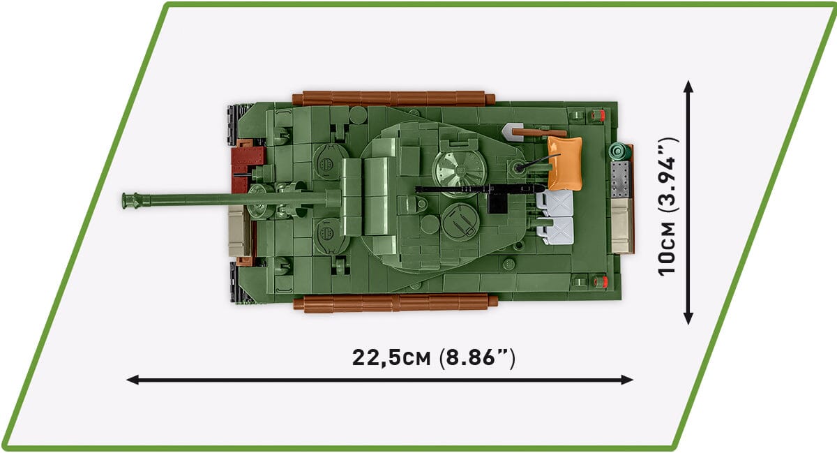 Sherman M4A3E8 (76)W brick tank model- COBI 3118 - 865 bricks